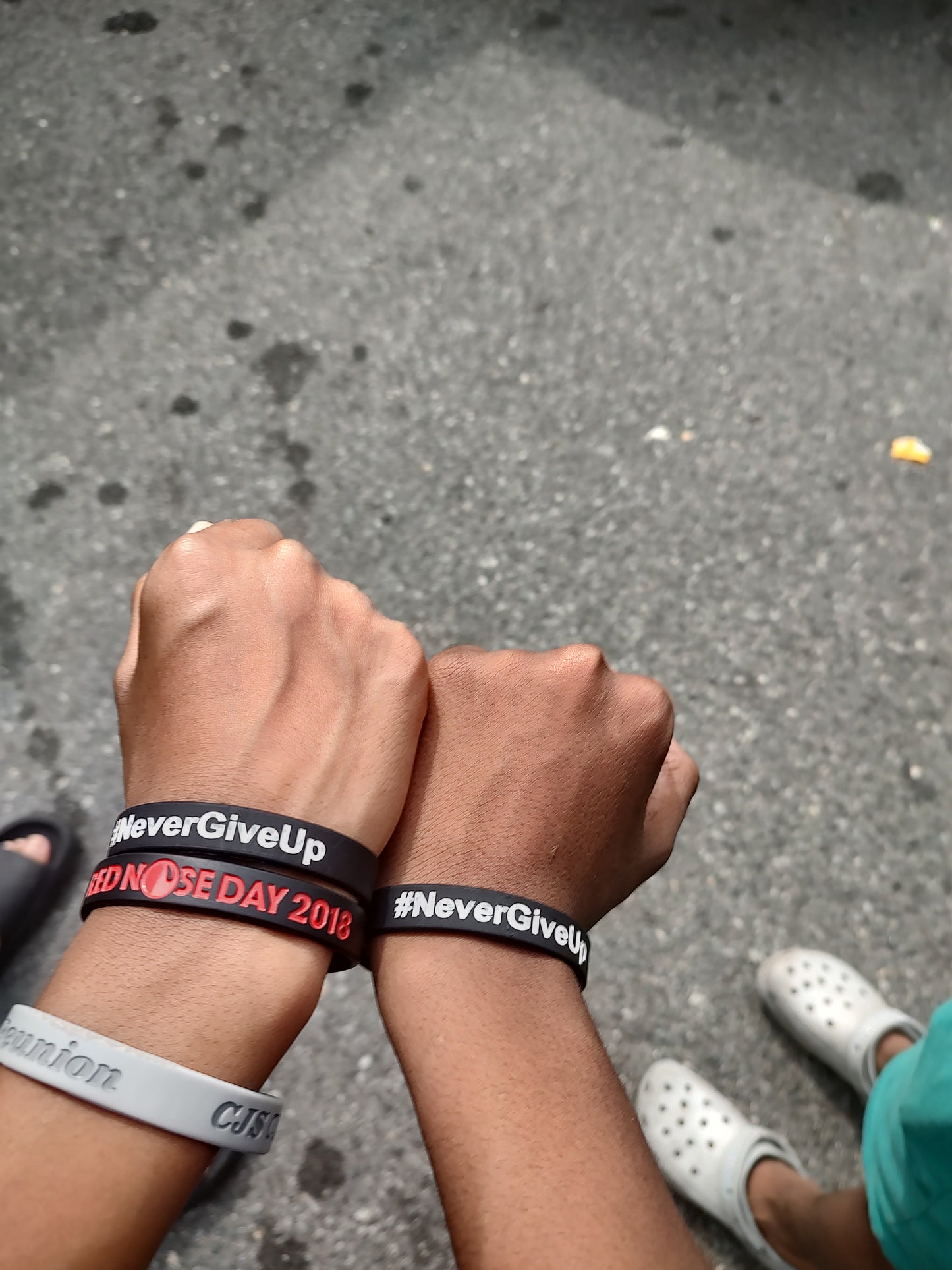 #NeverGiveUp Wristbands