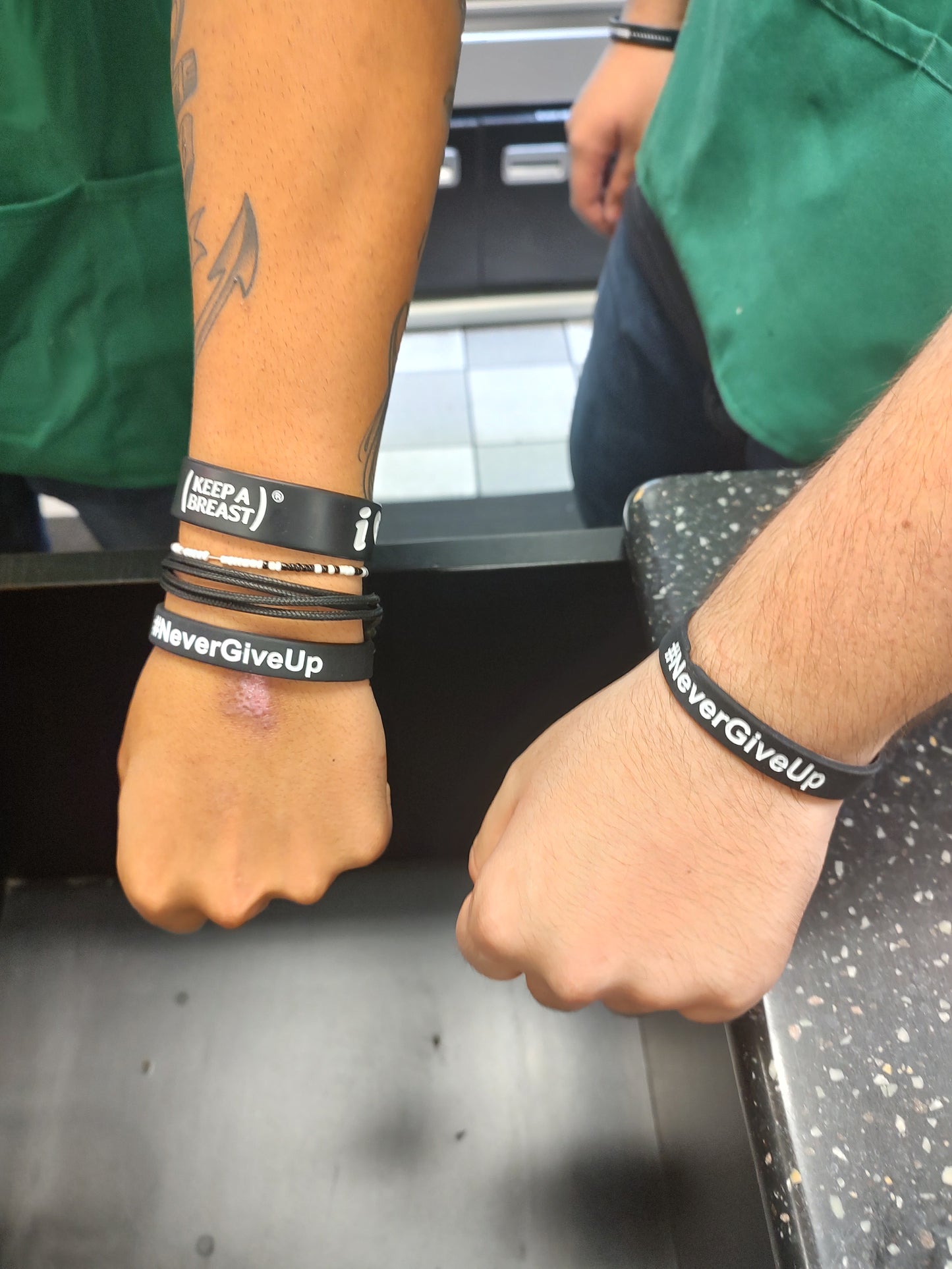 #NeverGiveUp Wristbands