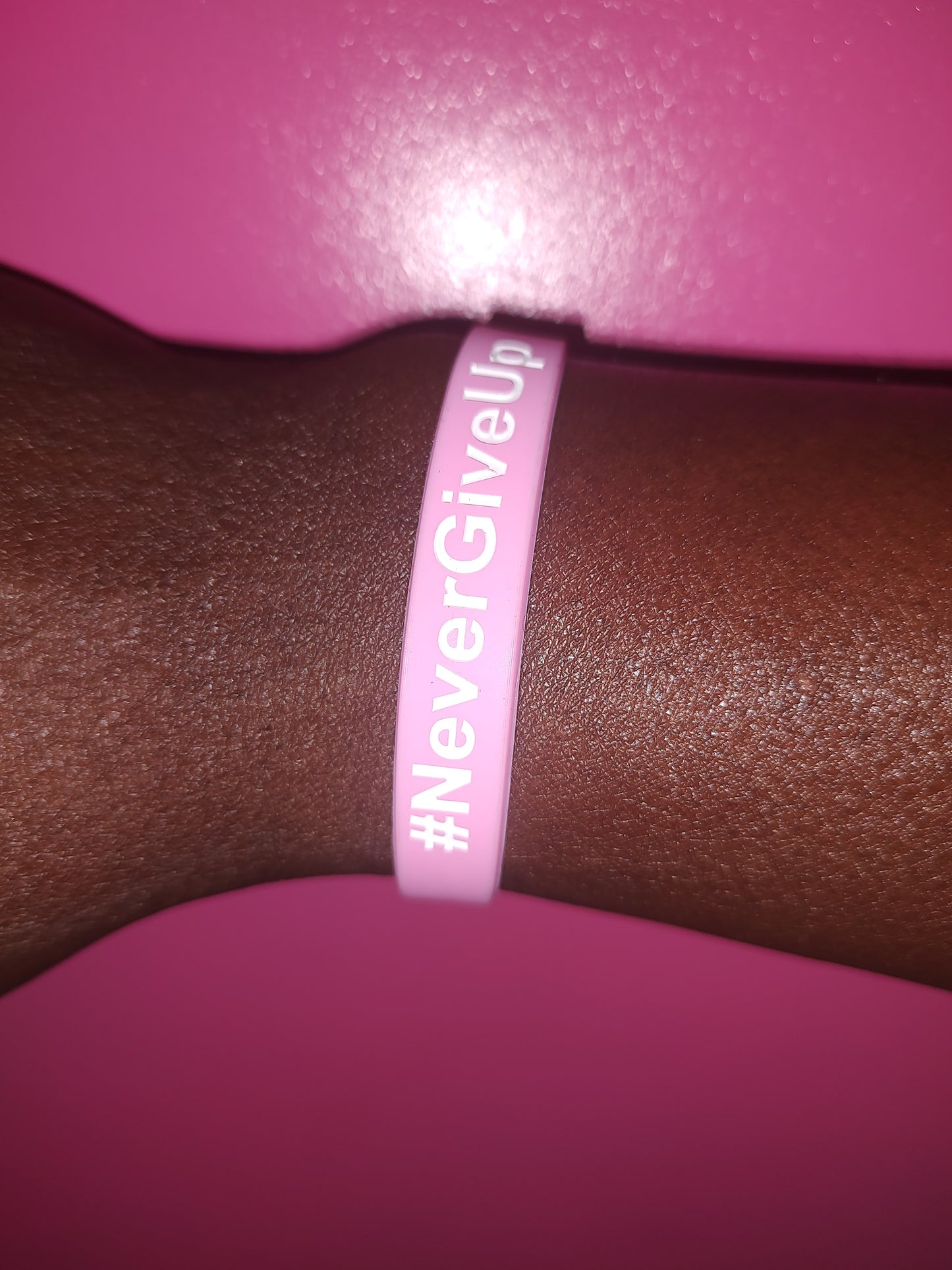 #NeverGiveUp #Breast Cancer Awareness Pink